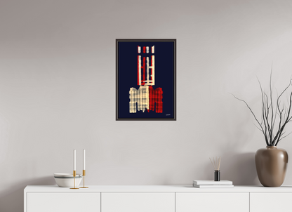 40 x 55,6 cm, Leinwandprint, matt, Erle braun "Diabolo" - Leinwandprint
