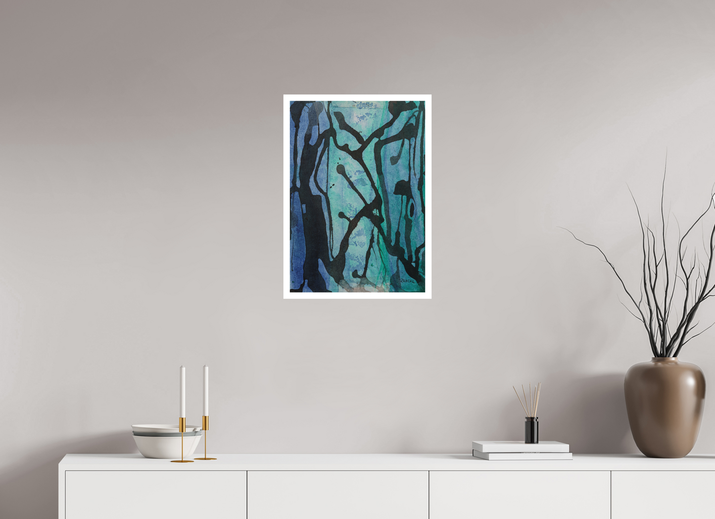 DIN A2 (42 x 59,4 cm), Fine Art Print, 2 cm Weißrand "Underwaterrun" - Fine Art Print