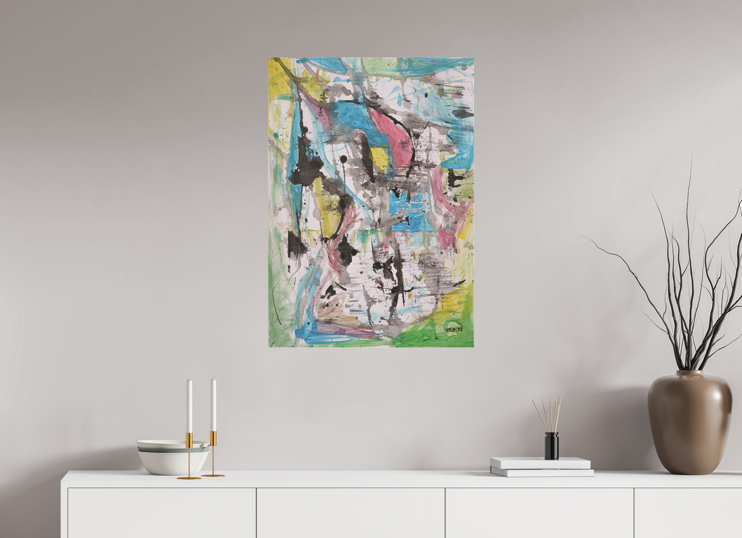 DIN A1 (59,4 x 84,1 cm), Leinwandprint, matt, ohne Rahmen "Swordfish" - Canvasprint