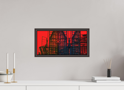 43,3 x 20 cm, Leinwandprint, matt, Erle braun "Skeleton Mountain (wide)" - Leinwandprint
