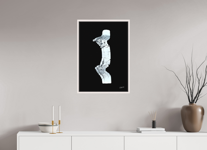 50 x 72,2 cm, Leinwandprint, matt, Ahorn weiß "Zebraman/Dreamman" - Leinwandprint