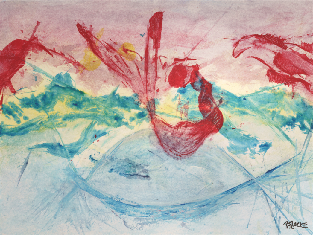 Main image "Mermaid in Company" - Canvasprint