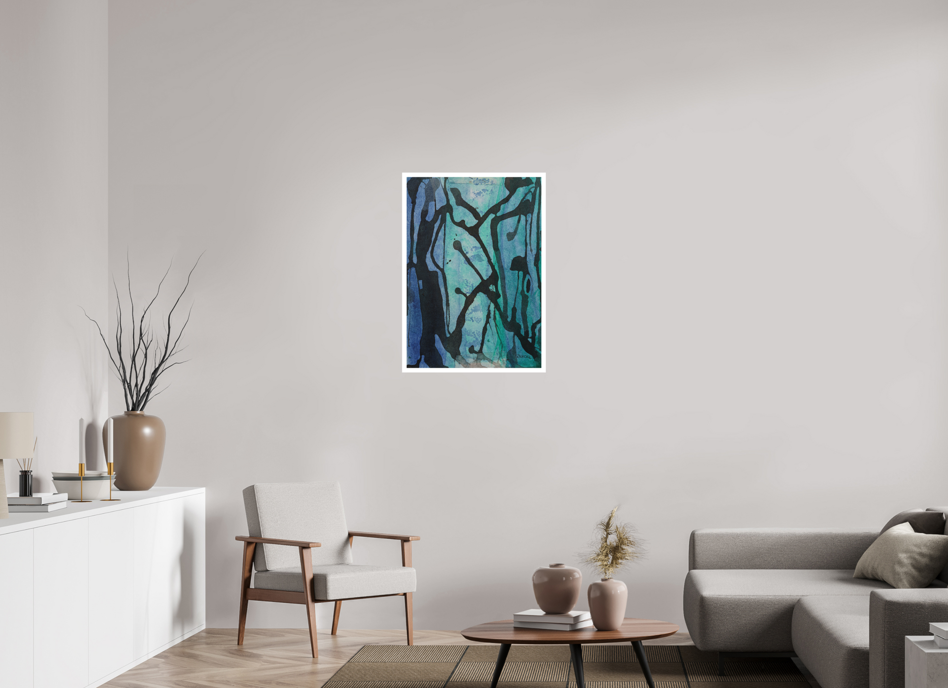 DIN A1 (59,4 x 84,1 cm), Fine Art Print, 2 cm Weißrand "Underwaterrun" - Fine Art Print