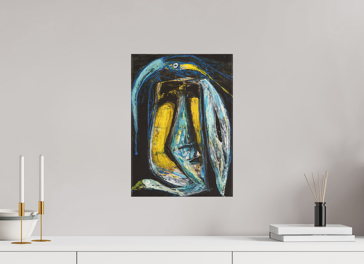 DIN A3 (29,7 x 42 cm), Leinwandprint, matt, ohne Rahmen "Arrogans" - Canvasprint