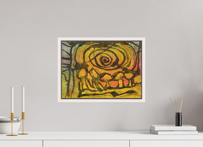 DIN A3 (42 x 29,7 cm), Leinwandprint, matt, Ahorn weiß "Indian summer" - Canvasprint