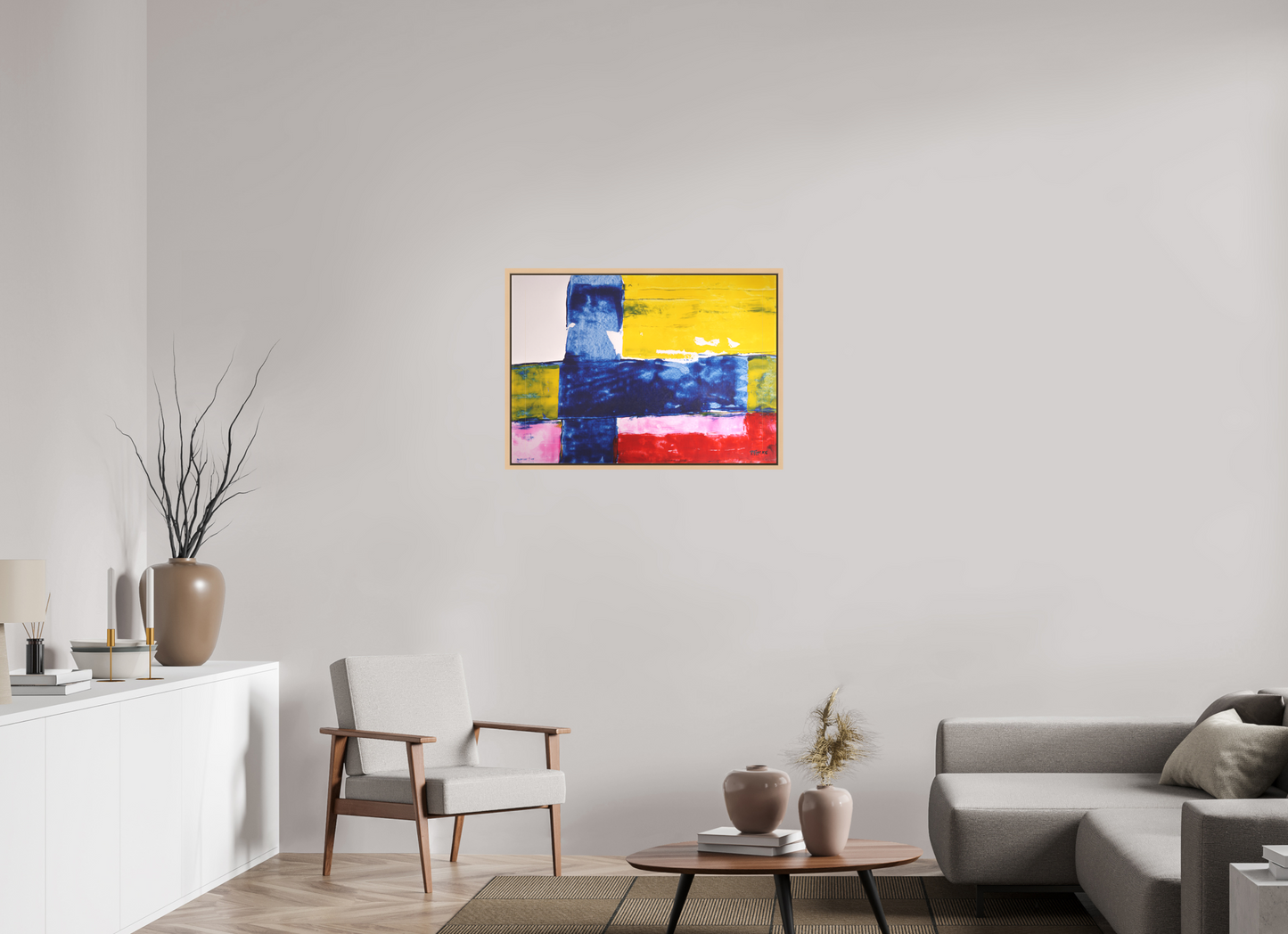 DIN A1 (84,1 x 59,4 cm), Leinwandprint, matt, Ahorn natur "Car driver" - Canvasprint