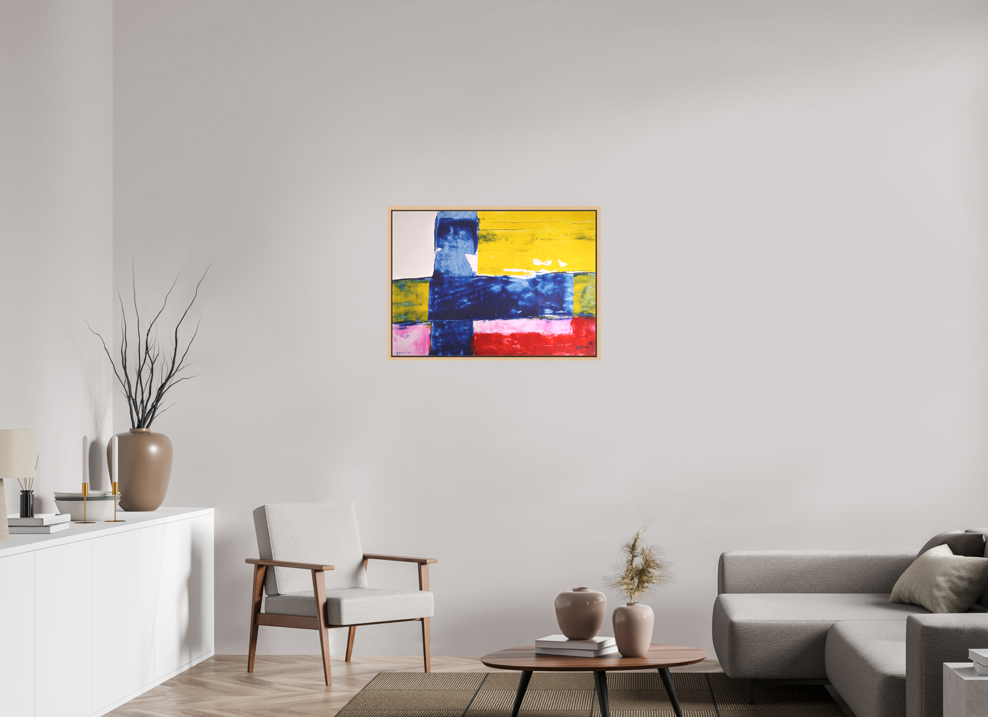 DIN A1 (84,1 x 59,4 cm), Leinwandprint, matt, Ahorn natur "Car driver" - Canvasprint