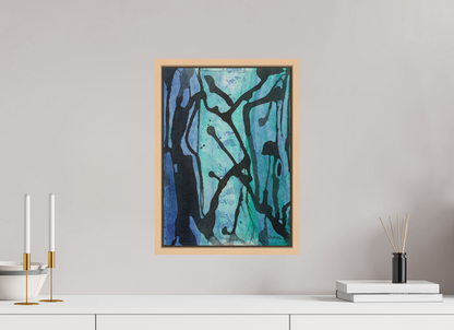 DIN A3 (29,7 x 42 cm), Leinwandprint, matt, Ahorn natur "Underwaterrun" - Canvasprint