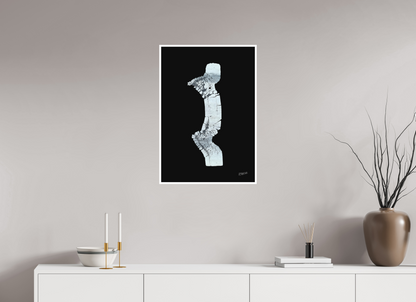 50 x 72,2 cm, Fine Art Print, 1 cm Weißrand "Zebramann" - Kunstdruck