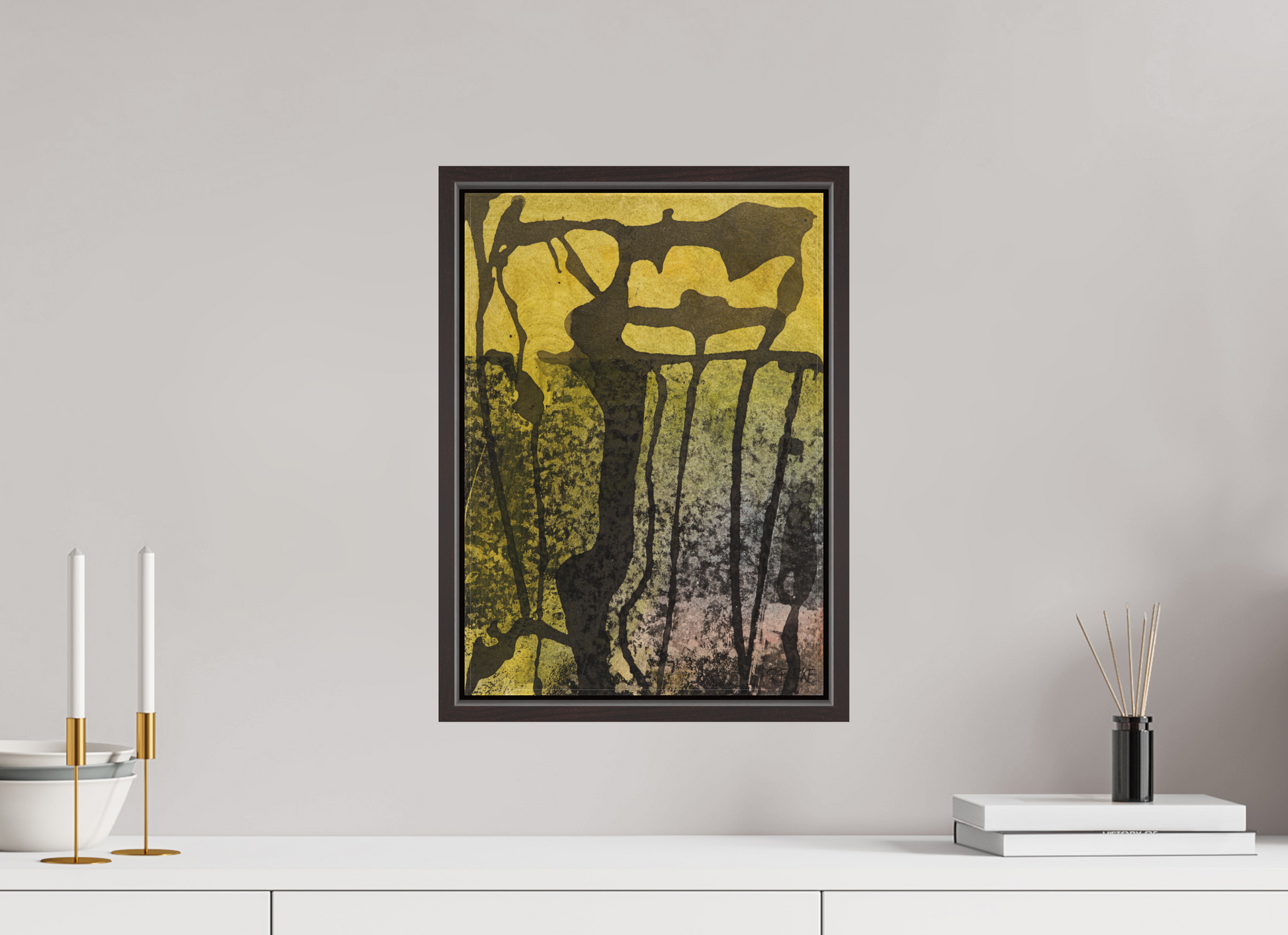 DIN A3 (29,7 x 42 cm), Leinwandprint, matt, Erle braun "Golgatha" - Canvasprint