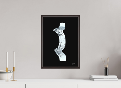 30 x 43,3 cm, Leinwandprint, matt, Erle braun "Zebraman/Dreamman" - Leinwandprint