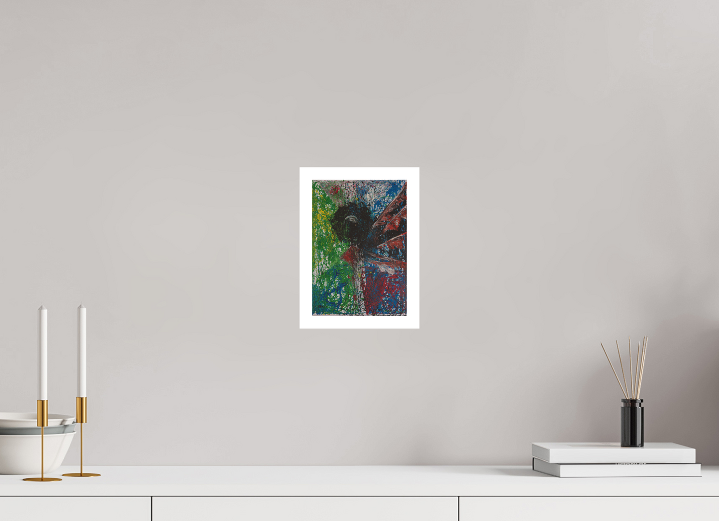 15 x 21,6 cm, Fine Art Print, 2 cm Weißrand "Mumbling angel" - Fine Art Print
