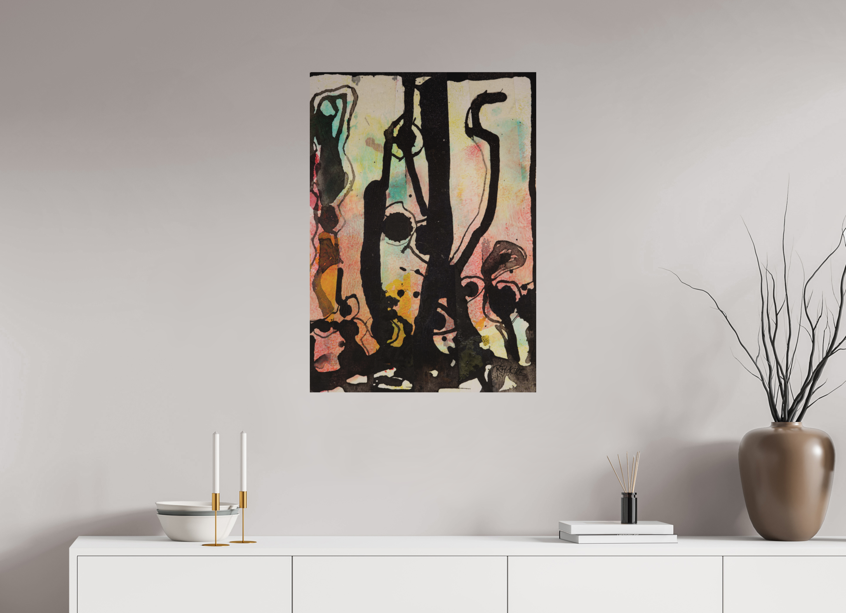 DIN A1 (59,4 x 84,1 cm), Fine Art Print, ohne Weißrand "Cactus garden" - Fine Art Print