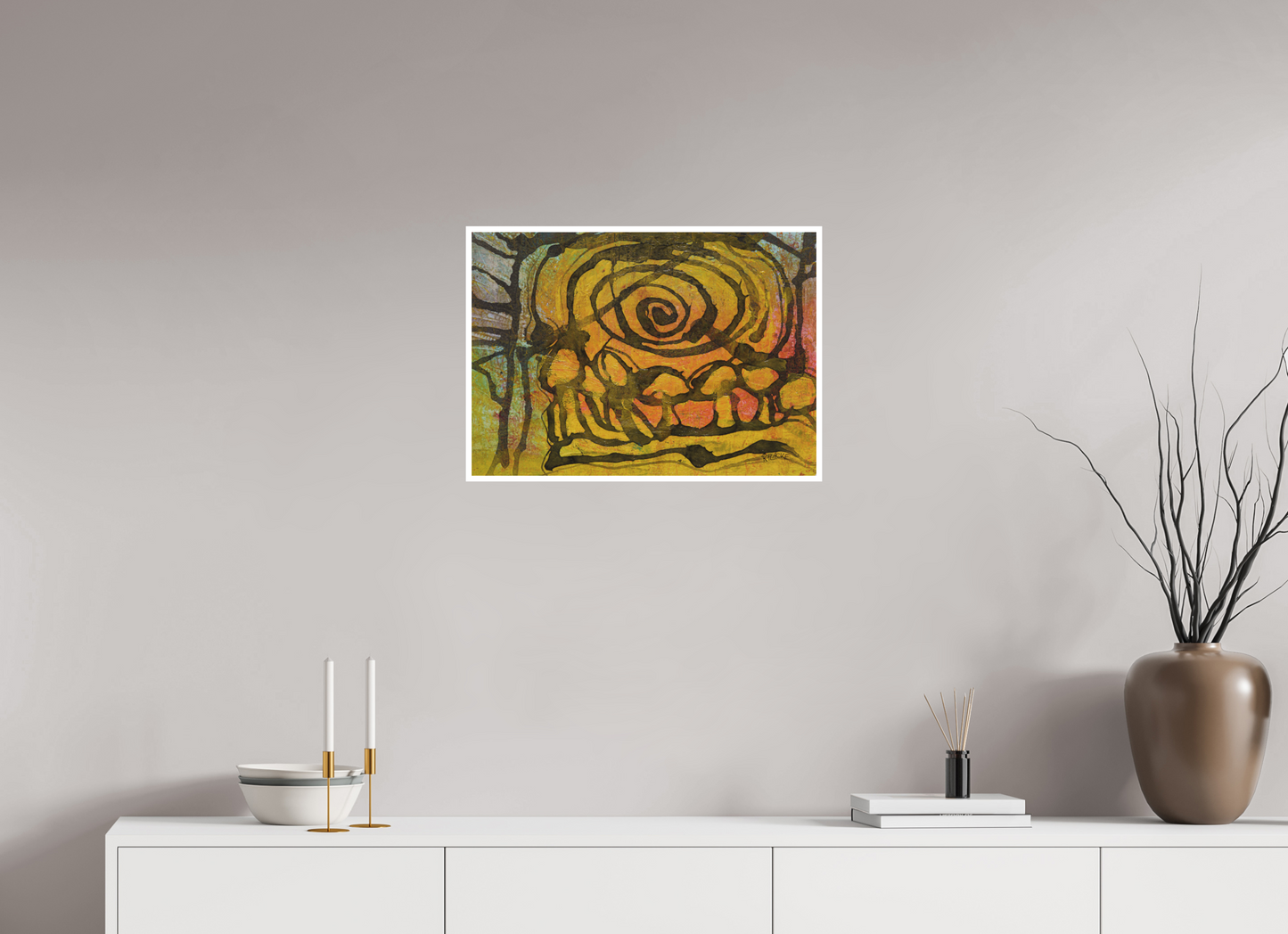 DIN A2 (59,4 x 42 cm), Fine Art Print, 1 cm Weißrand "Indian summer" - Fine Art Print