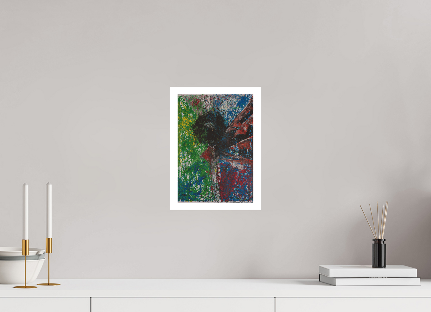 20 x 28,7 cm, Fine Art Print, 2 cm Weißrand "Mumbling angel" - Fine Art Print