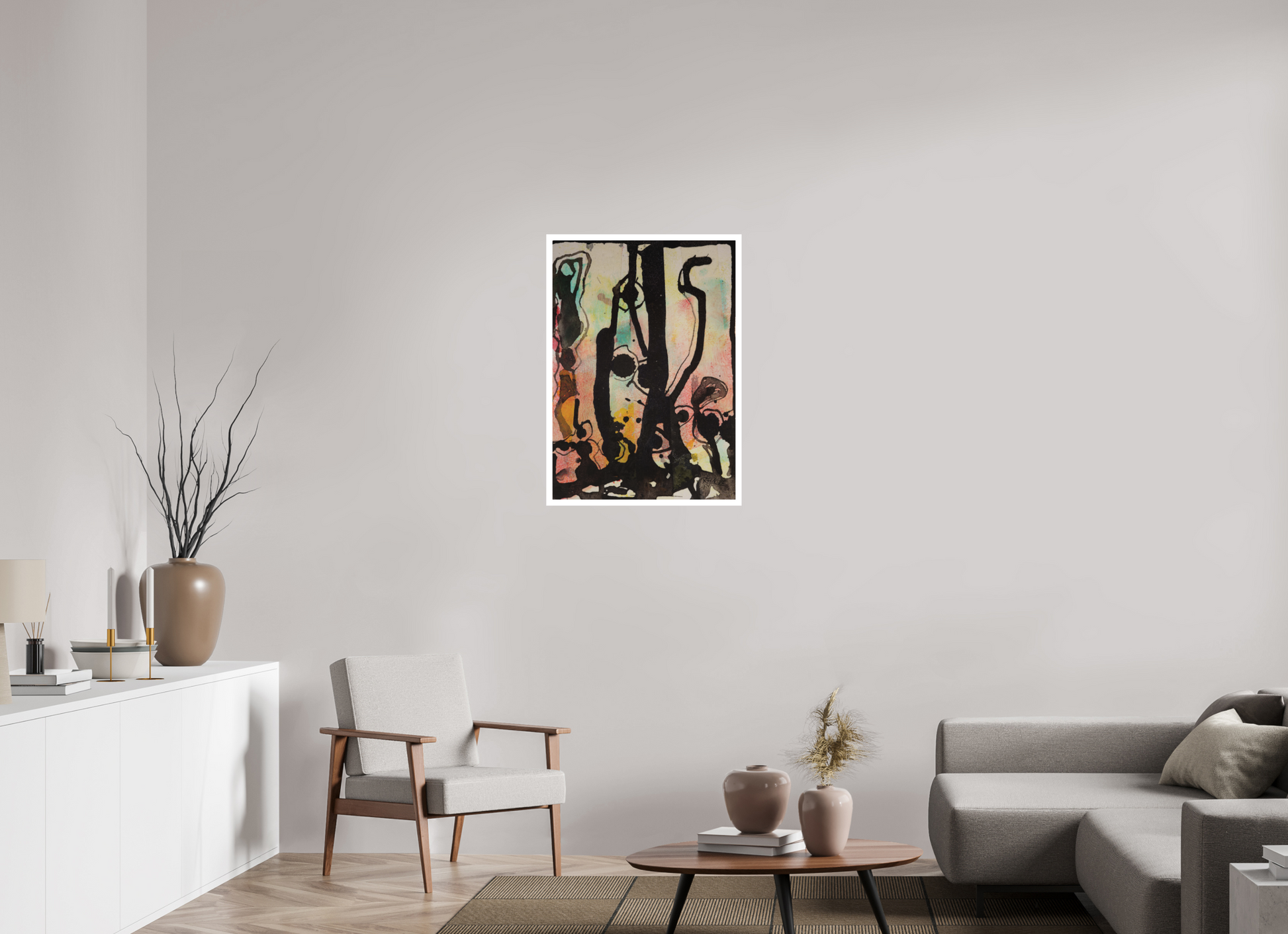 DIN A1 (59,4 x 84,1 cm), Fine Art Print, 2 cm Weißrand "Cactus garden" - Fine Art Print