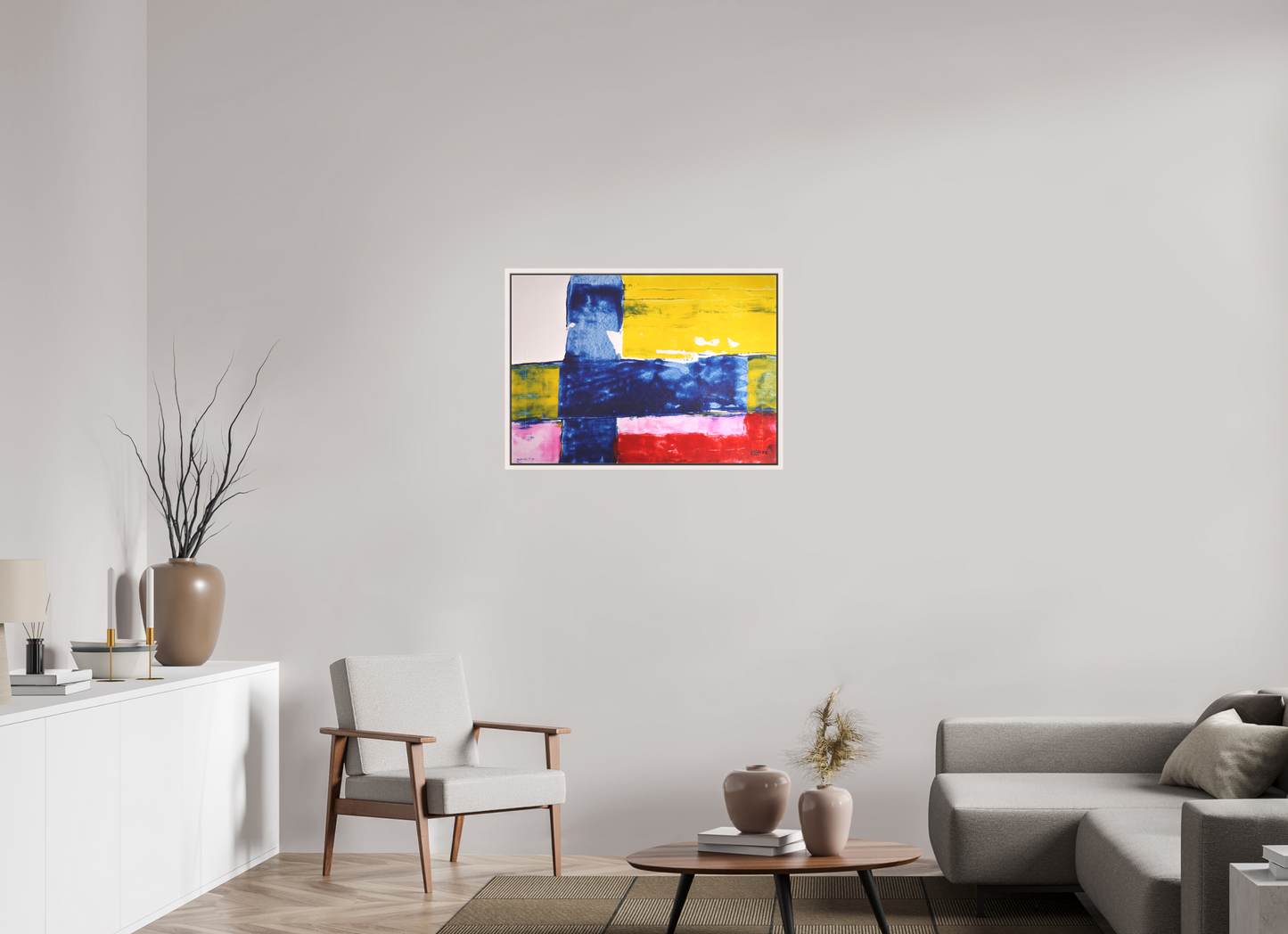 DIN A1 (84,1 x 59,4 cm), Leinwandprint, matt, Ahorn weiß "Car driver" - Canvasprint