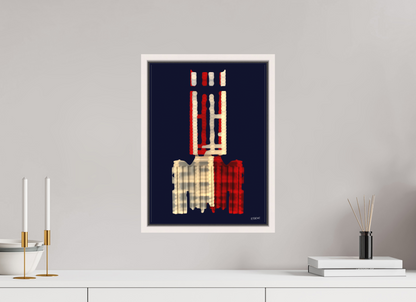 30 x 41,7 cm, Leinwandprint, matt, Ahorn weiß "Diabolo" - Leinwandprint