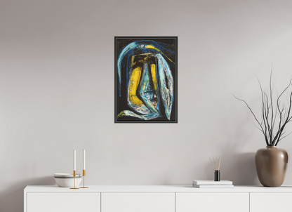 DIN A2 (42 x 59,4 cm), Leinwandprint, matt, Eiche schwarz "Arrogans" - Canvasprint