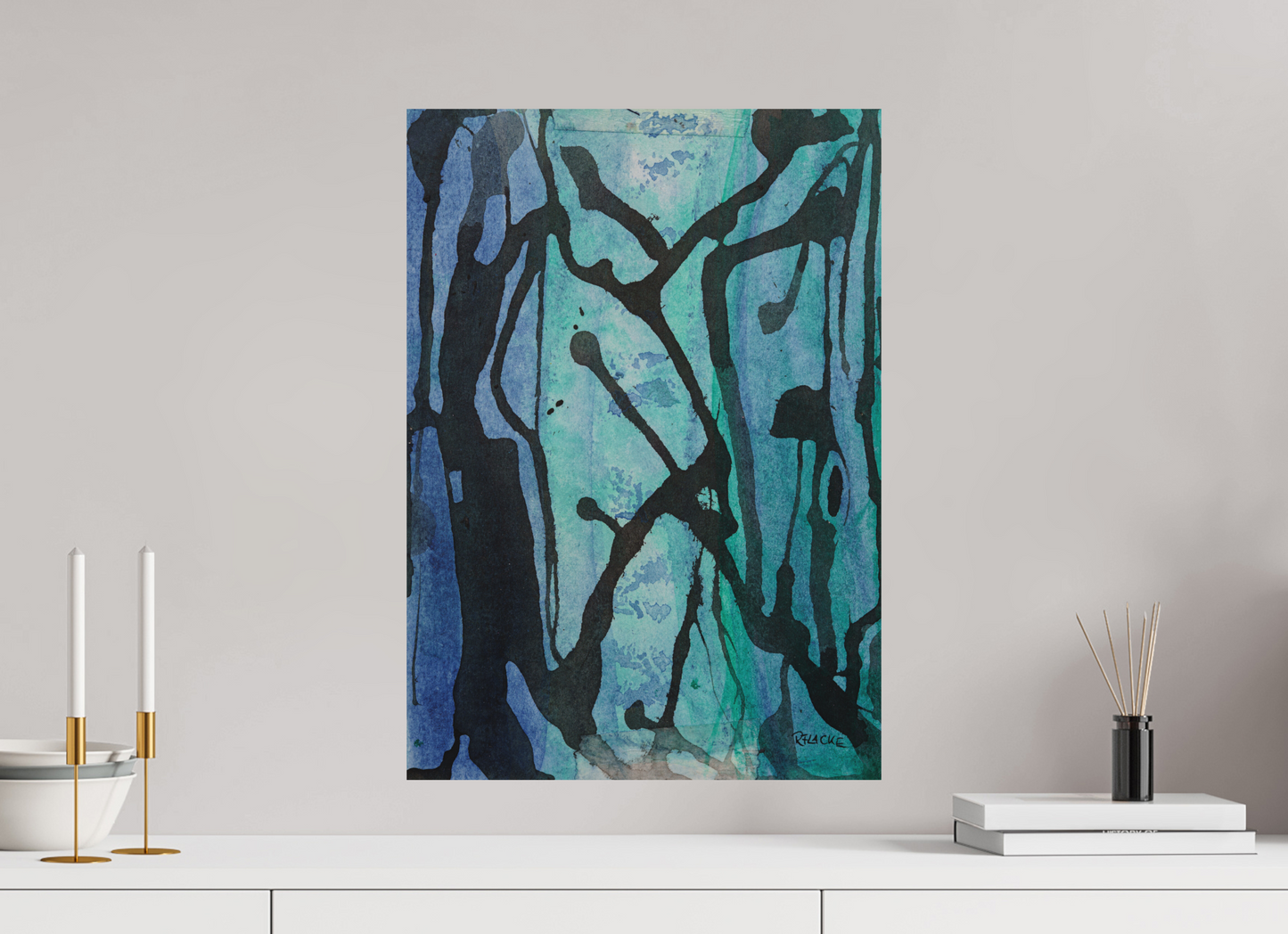 DIN A2 (42 x 59,4 cm), Fine Art Print, ohne Weißrand "Underwaterrun" - Fine Art Print