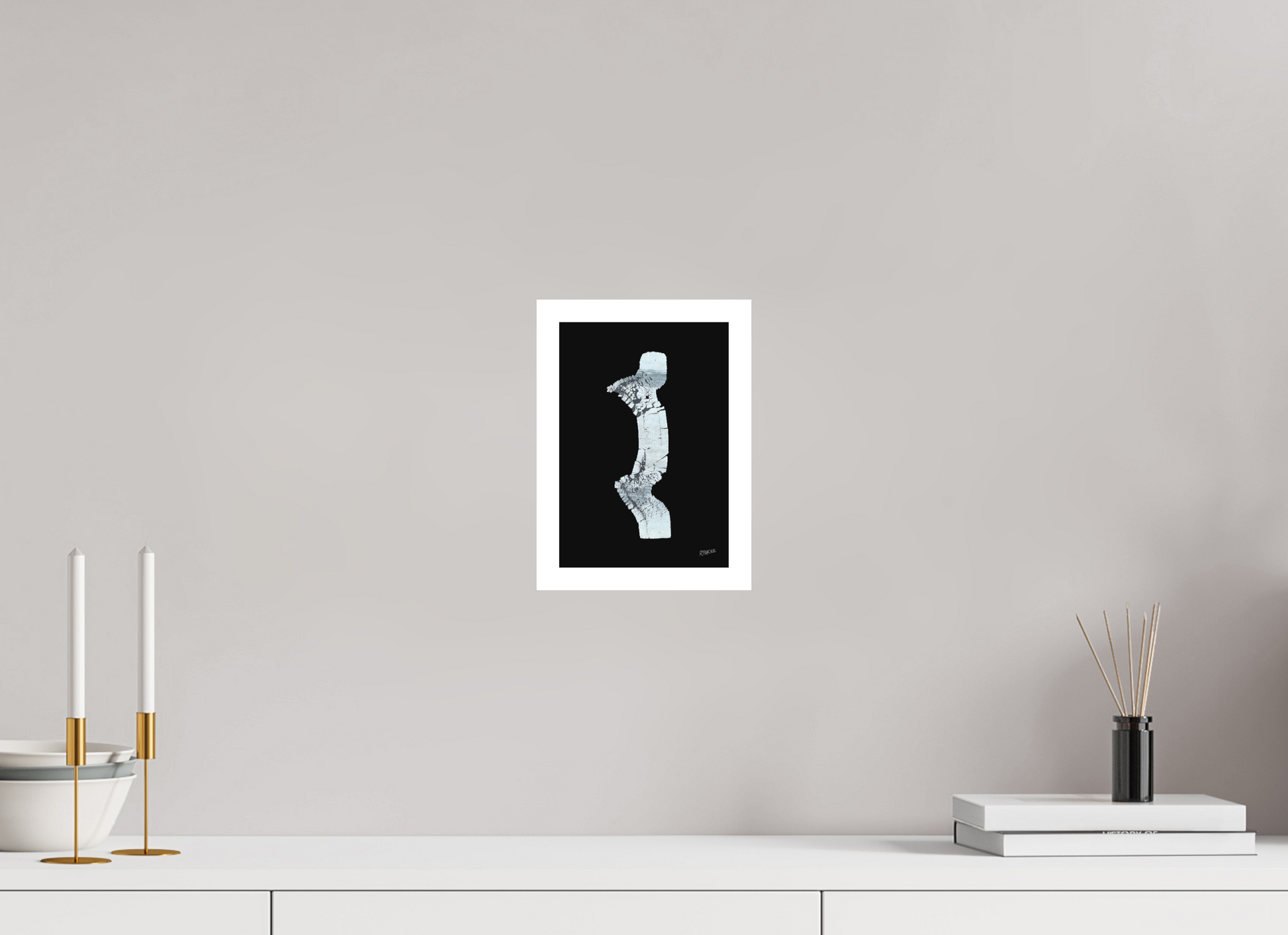 15 x 21,7 cm, Fine Art Print, 2 cm Weißrand "Zebramann" - Kunstdruck