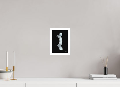 15 x 21,7 cm, Fine Art Print, 2 cm Weißrand "Zebramann" - Kunstdruck