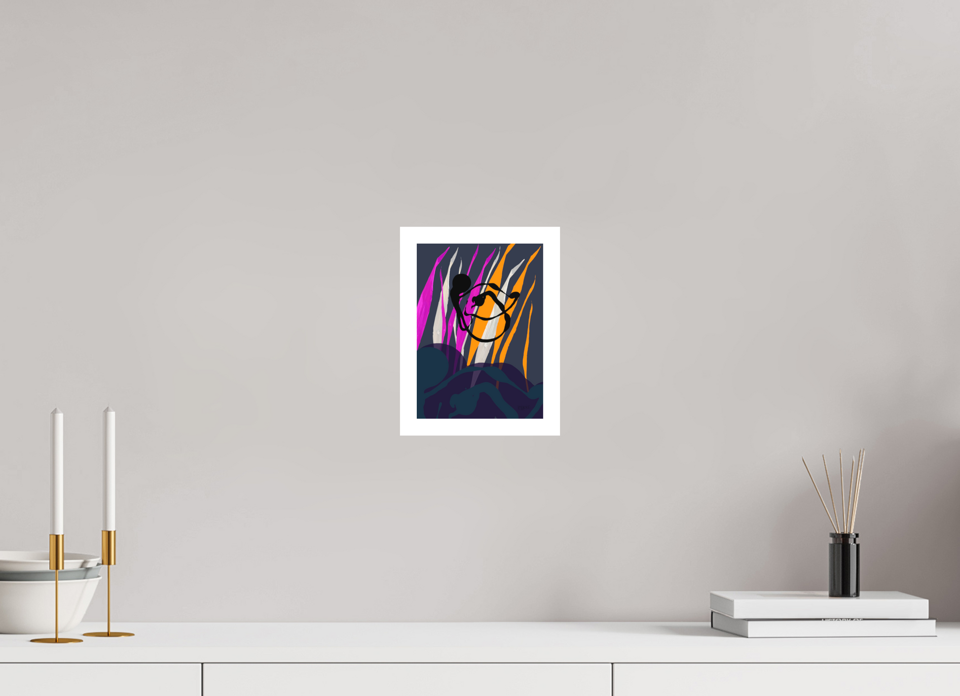 15 x 20,8 cm, Fine Art Print, 2 cm Weißrand "Octopus Leaving" - Fine Art Print