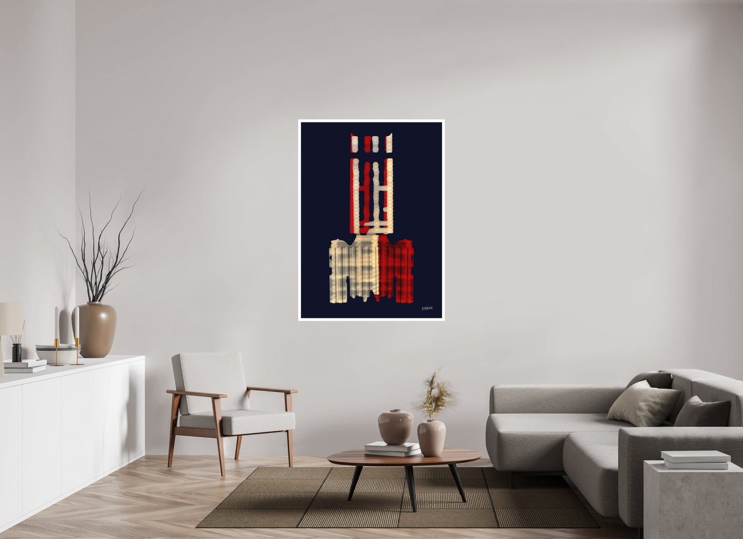 100 x 138,9 cm, Fine Art Print, 2 cm Weißrand "Diabolo" - Fine Art Print