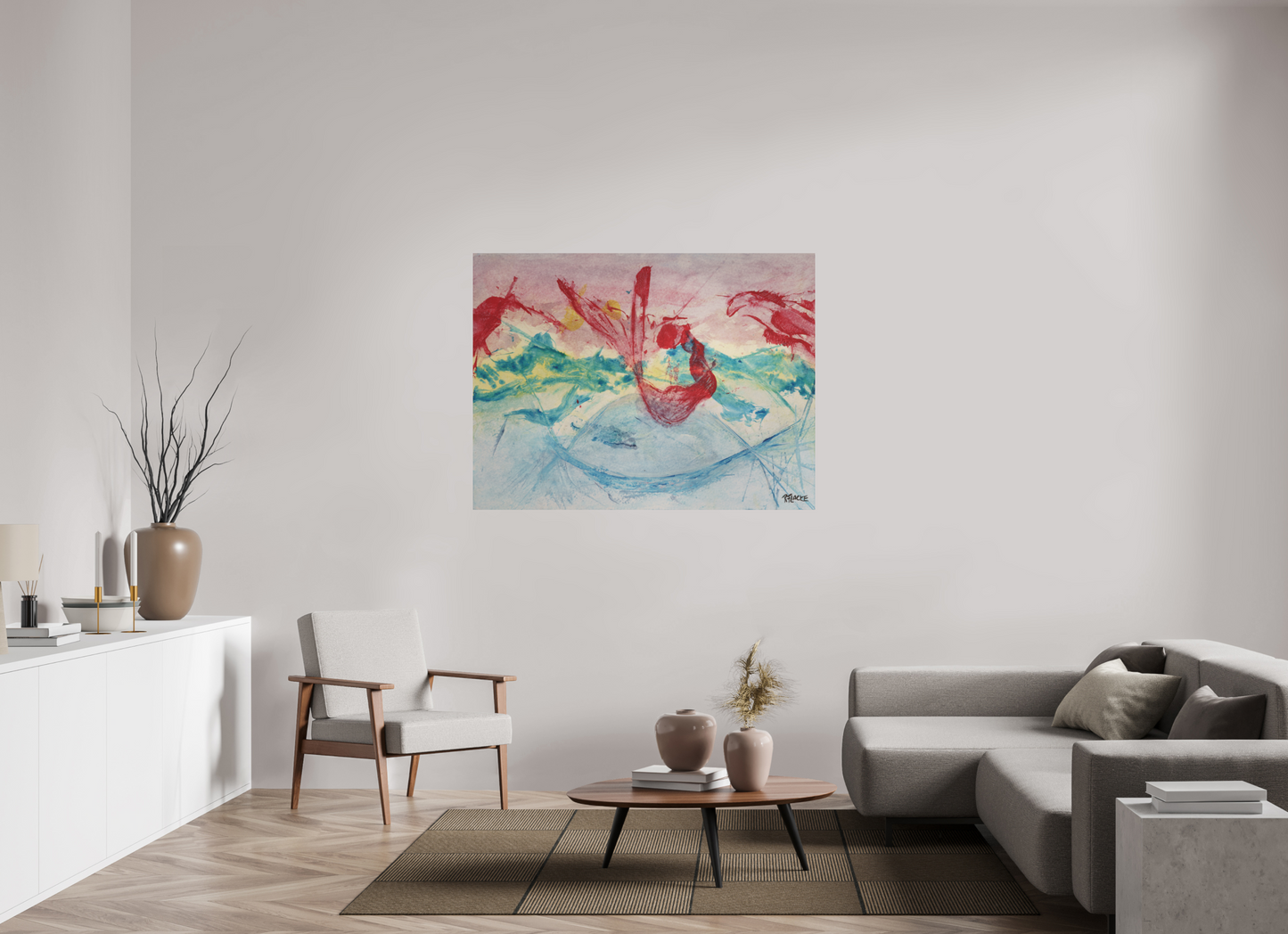 140 x 105 cm, Fine Art Print, ohne Weißrand "Mermaid in Company" - Fine Art Print