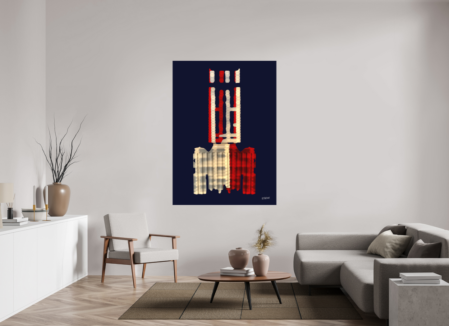 120 x 166,7 cm, Leinwandprint, matt, ohne Rahmen "Diabolo" - Leinwandprint