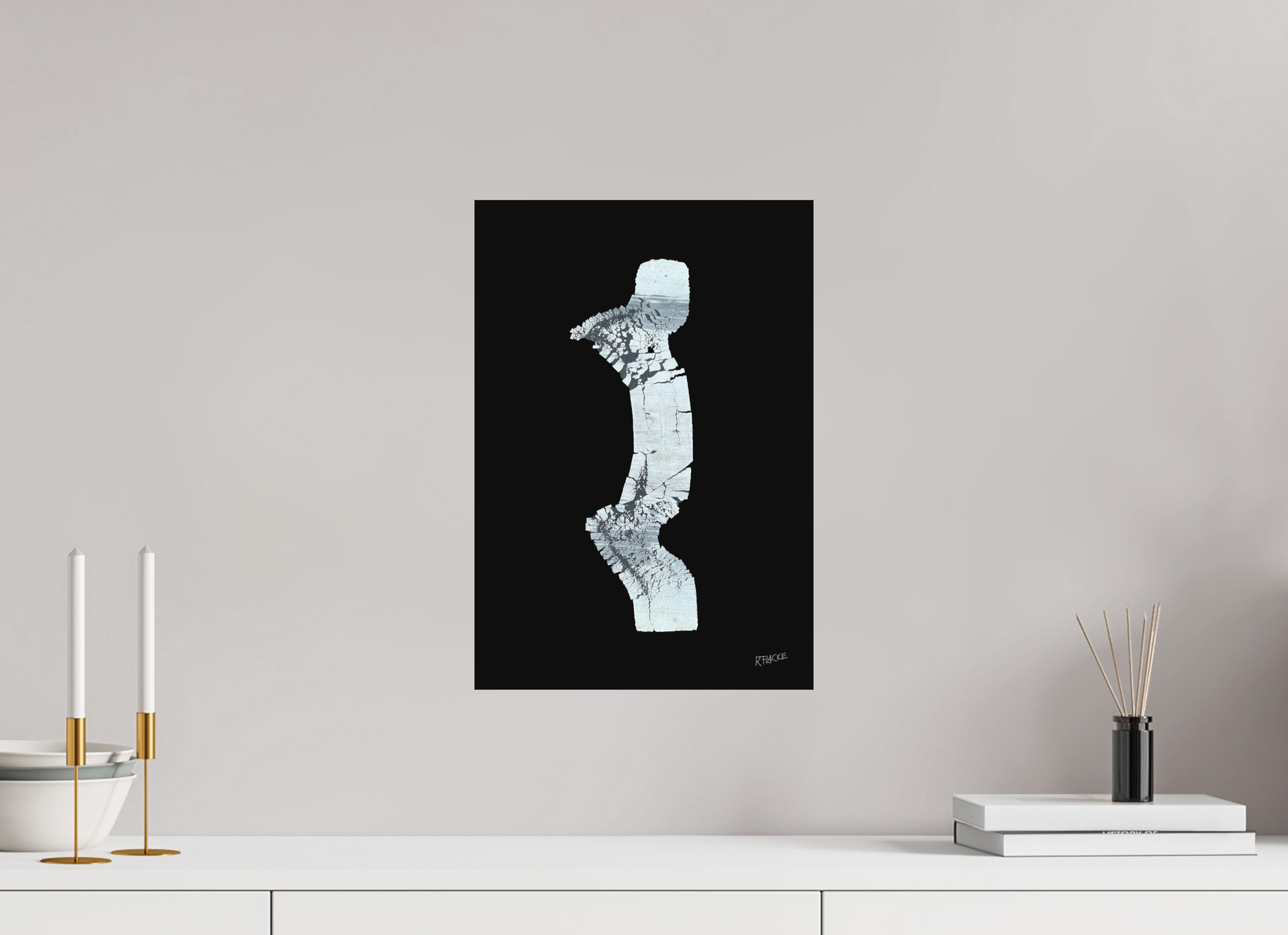 30 x 43,3 cm, Fine Art Print, ohne Weißrand "Zebramann" - Kunstdruck