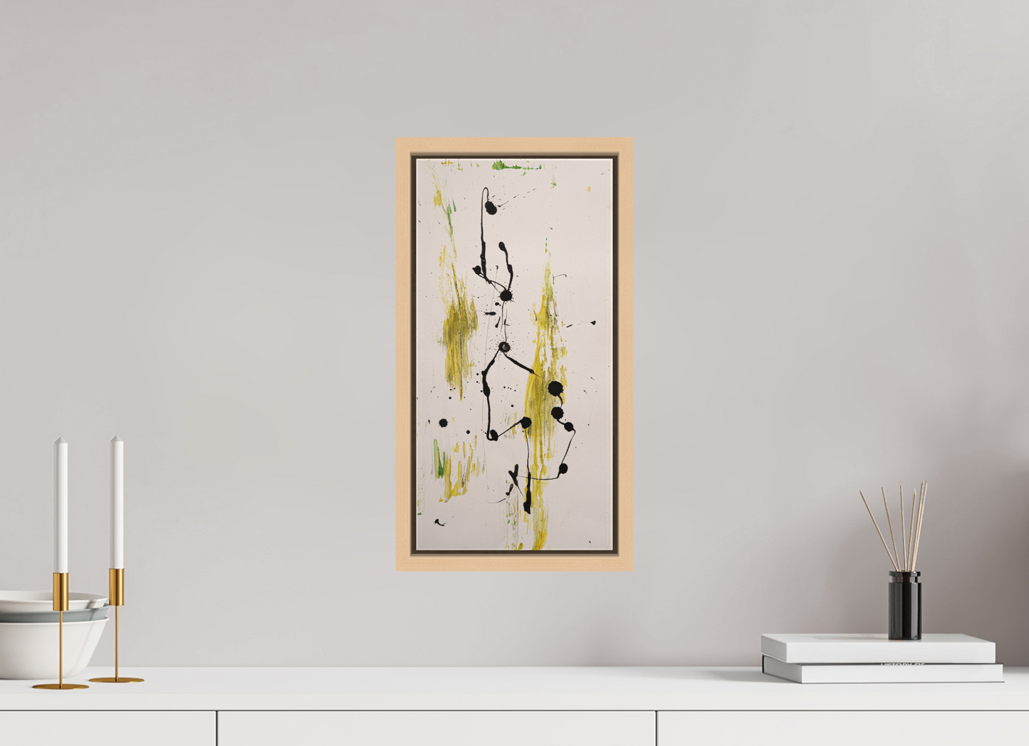 20 x 41 cm, Leinwandprint, matt, Ahorn natur "Drehen und wenden" - Canvasprint