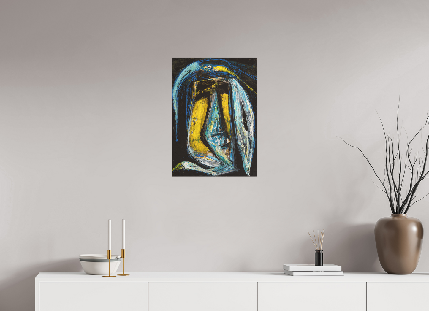 DIN A2 (42 x 59,4 cm), Leinwandprint, matt, ohne Rahmen "Arrogans" - Canvasprint