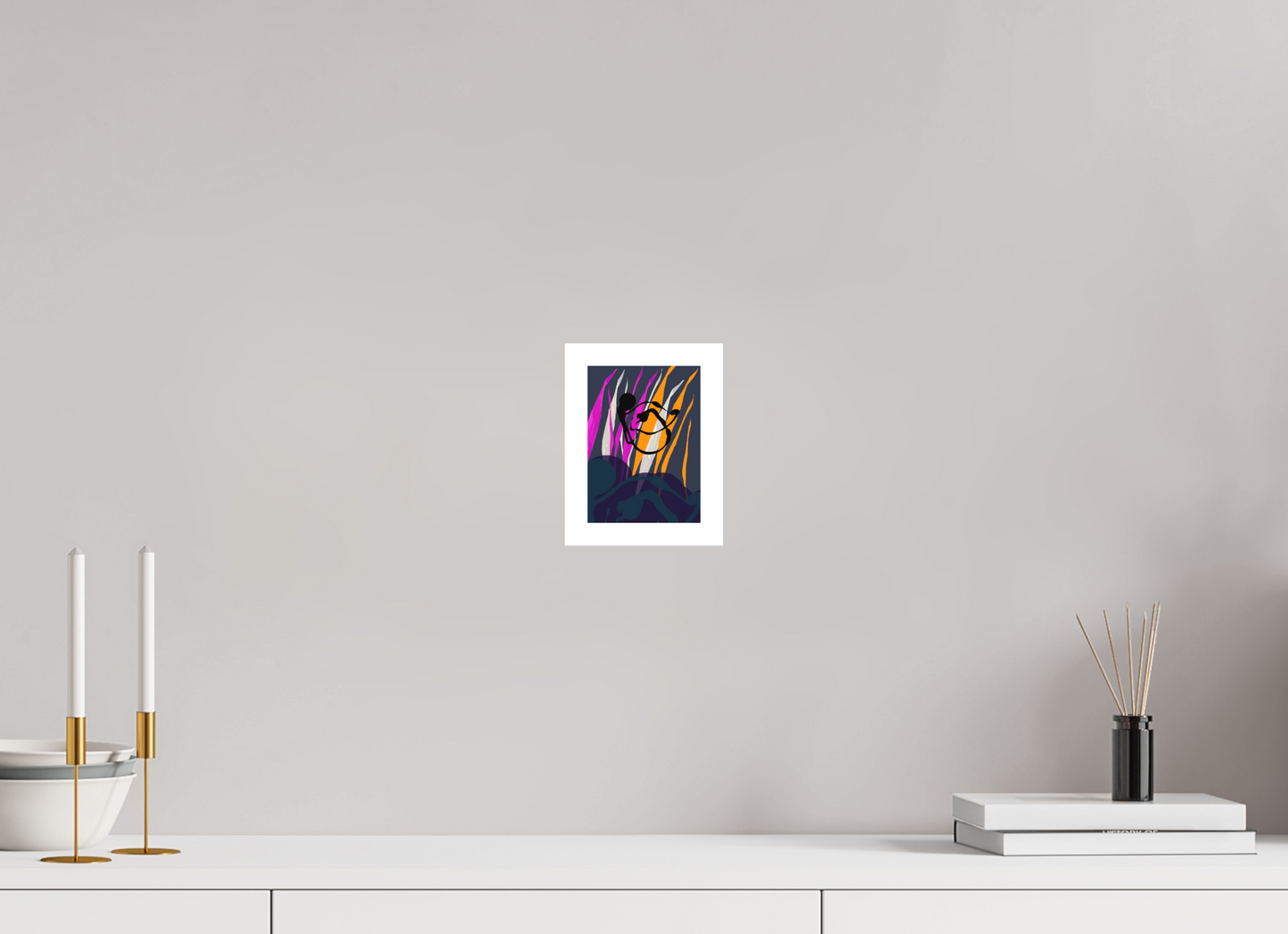 10 x 13,9 cm, Fine Art Print, 2 cm Weißrand "Octopus Leaving" - Fine Art Print