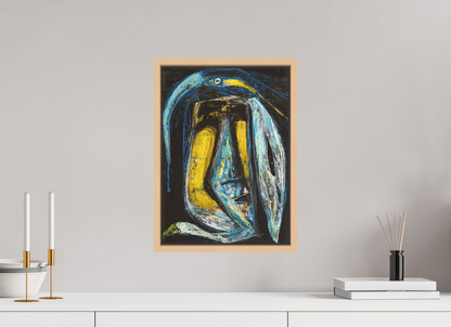 DIN A3 (29,7 x 42 cm), Leinwandprint, matt, Ahorn natur "Arrogans" - Canvasprint