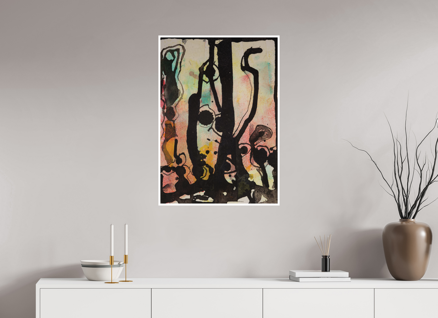 DIN A1 (59,4 x 84,1 cm), Fine Art Print, 1 cm Weißrand "Cactus garden" - Fine Art Print