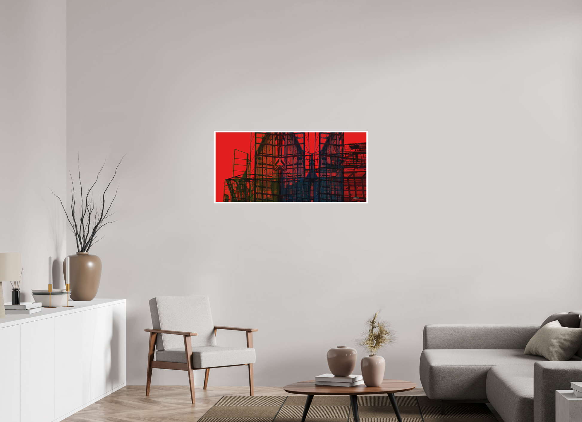 108,3 x 50 cm, Fine Art Print, 1 cm Weißrand "Skeleton Mountain (wide)" - Fine Art Print